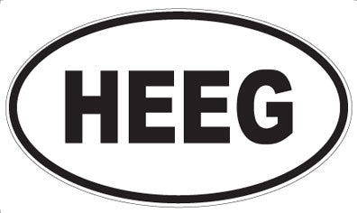 HEEG - Oval Sticker