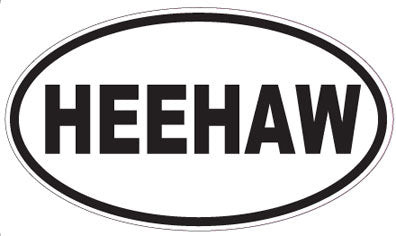 HEEHAW - Oval Sticker