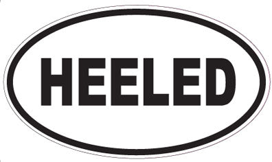 HEELED - Oval Sticker