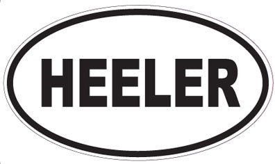 HEELER - Oval Sticker