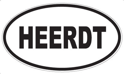 HEERDT - Oval Sticker