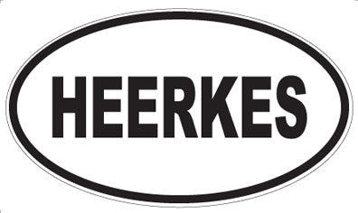 HEERKES - Oval Sticker