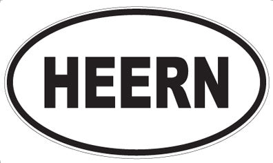 HEERN - Oval Sticker