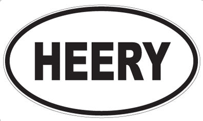 HEERY - Oval Sticker