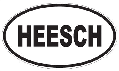 HEESCH - Oval Sticker