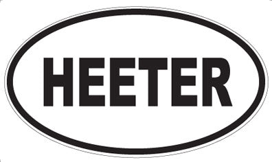 HEETER - Oval Magnet