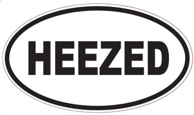 HEEZED - Oval Sticker