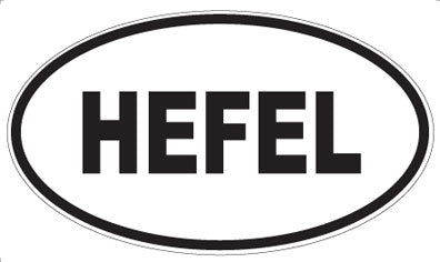 HEFEL - Oval Sticker