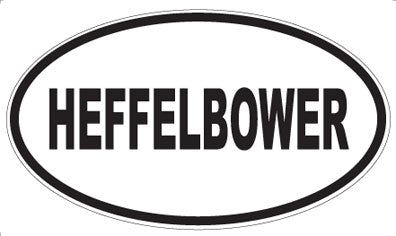 HEFFELBOWER - Oval Magnet