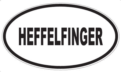 HEFFELFINGER - Oval Sticker