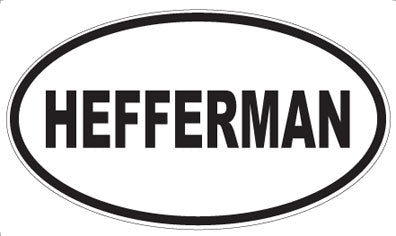 HEFFERMAN - Oval Magnet