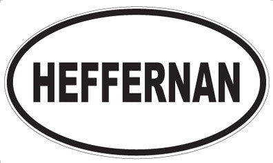 HEFFERNAN - Oval Magnet