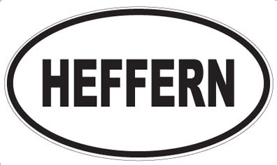 HEFFERN - Oval Magnet