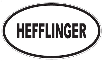HEFFLINGER - Oval Sticker