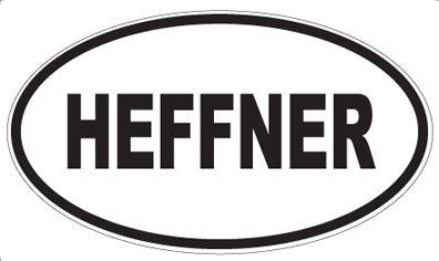 HEFFNER - Oval Sticker
