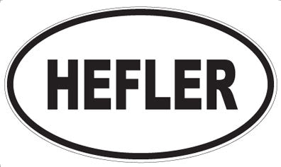 HEFLER - Oval Sticker