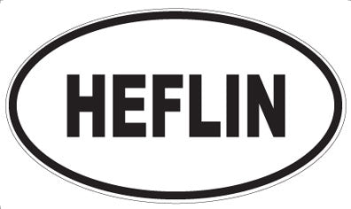 HEFLIN - Oval Magnet