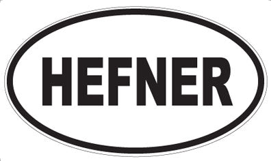 HEFNER - Oval Magnet