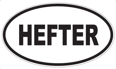 HEFTER - Oval Magnet