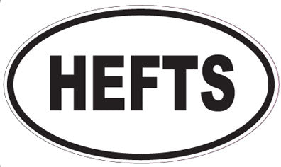 HEFTS - Oval Magnet