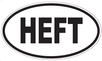 HEFT - Oval Sticker