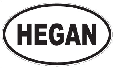 HEGAN - Oval Sticker