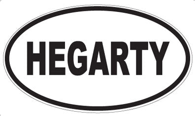 HEGARTY - Oval Magnet