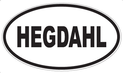 HEGDAHL - Oval Sticker