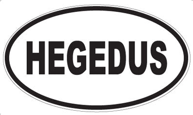 HEGEDUS - Oval Magnet
