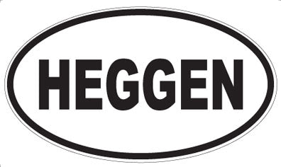 HEGGEN - Oval Magnet