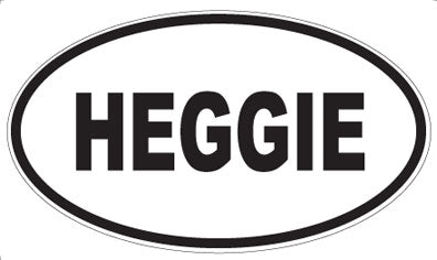 HEGGIE - Oval Sticker