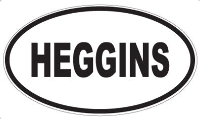 HEGGINS - Oval Sticker