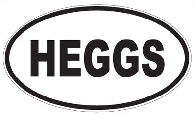 HEGGS - Oval Magnet