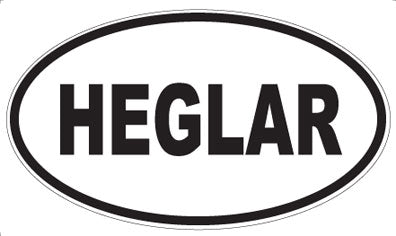 HEGLAR - Oval Sticker