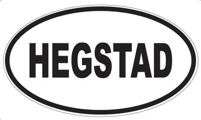 HEGSTAD - Oval Magnet