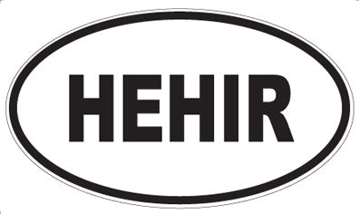 HEHIR - Oval Magnet