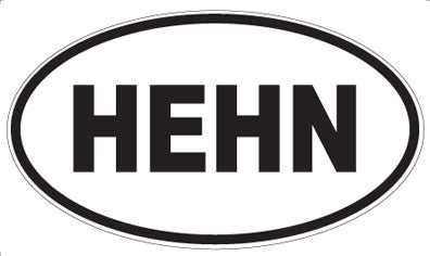 HEHN - Oval Sticker