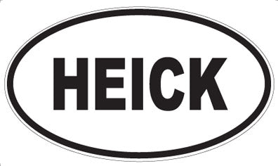 HEICK - Oval Sticker