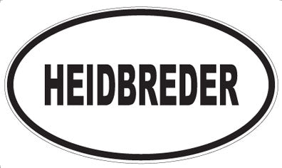 HEIDBREDER - Oval Magnet