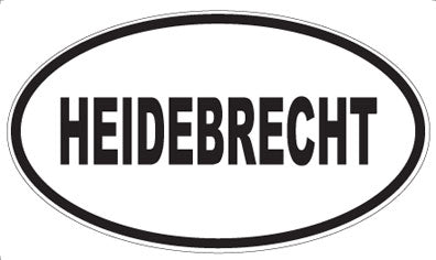 HEIDEBRECHT - Oval Sticker