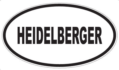 HEIDELBERGER - Oval Magnet