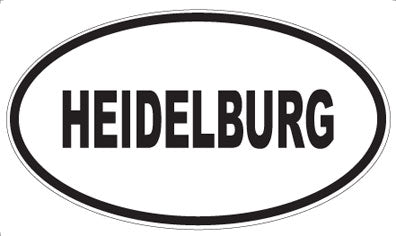 HEIDELBURG - Oval Sticker