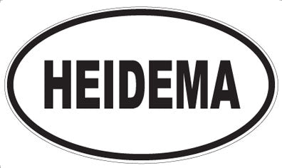 HEIDEMA - Oval Magnet