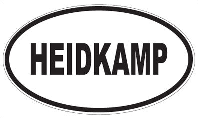 HEIDKAMP - Oval Sticker