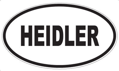 HEIDLER - Oval Sticker