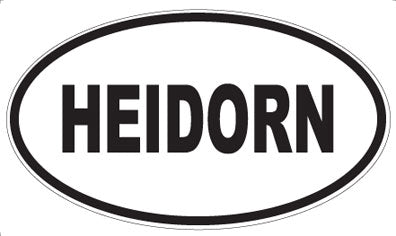 HEIDORN - Oval Sticker