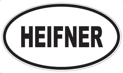 HEIFNER - Oval Magnet