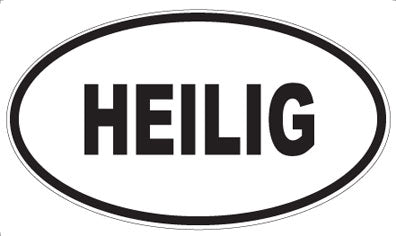 HEILIG - Oval Sticker