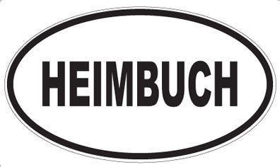HEIMBUCH - Oval Sticker