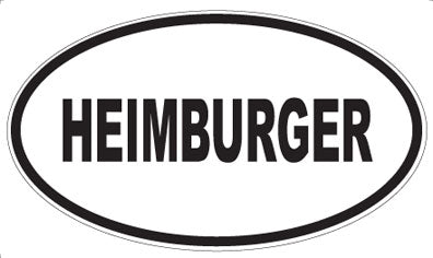 HEIMBURGER - Oval Magnet
